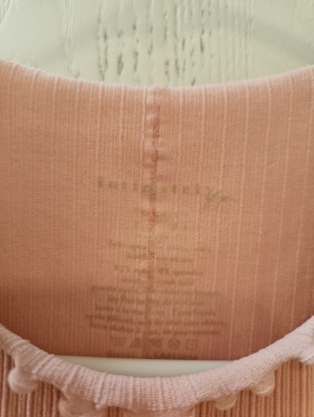 Free People Intimately Ribbed Ruffle Lettuce Tank Top - Pink - Picture 4 of 4